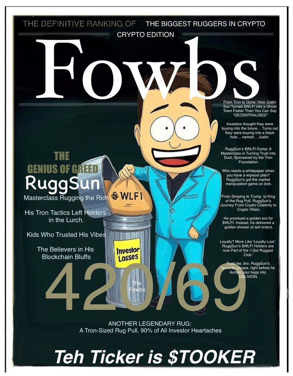 Fowbs magazine cover: the definitive ranking of the biggest ruggers in crypto